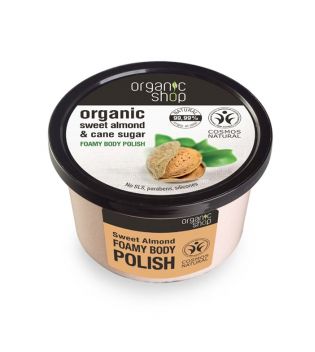 Organic Shop - Foaming Body Scrub - Organic sweet almond and sugar cane