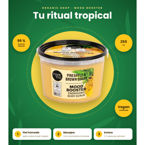 Organic Shop - Body scrub Mood Booster - Pineapple and brown sugar