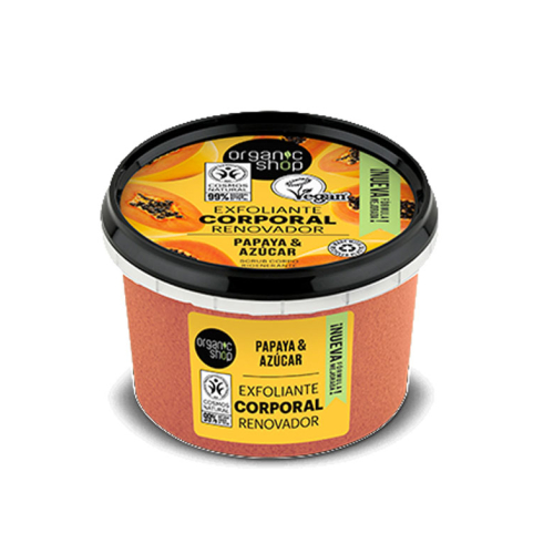 Organic Shop - Renewing Body Scrub - Organic Papaya and Sugar