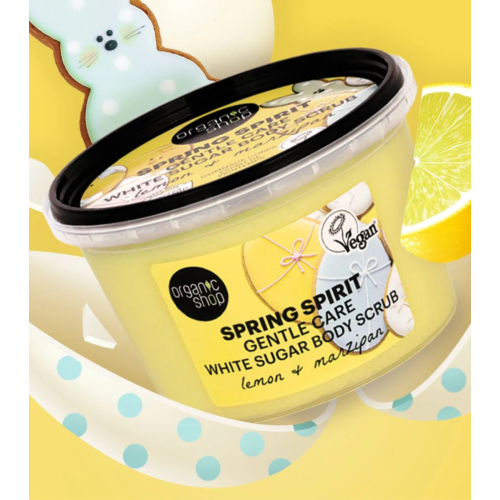 Organic Shop - Body scrub Spring Spirit - Lemon and marzipan