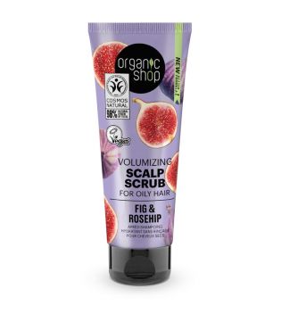 Organic Shop - Volumizing Scalp Scrub For Oily Hair - Fig & Rosehip