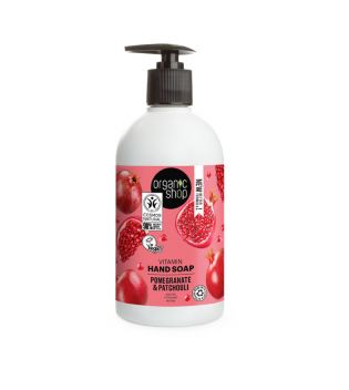 Organic Shop - Hand soap with vitamins - Organic pomegranate and patchouli