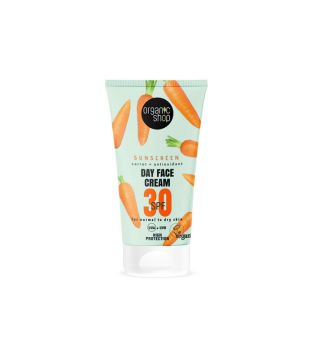 Organic Shop - Face sunscreen Carrot + Antioxidants SPF 30 - 50 ml