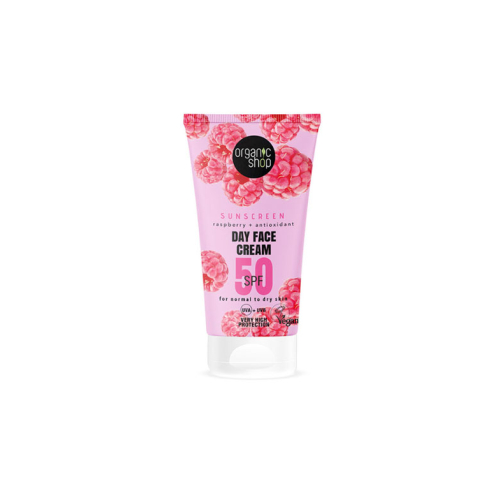 Organic Shop - Raspberry Face Sunscreen + Antioxidant SPF 50 - 50 ml