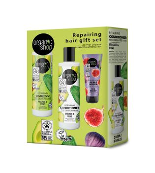 Organic Shop - Hair Repair Gift Set with Avocado and Olive