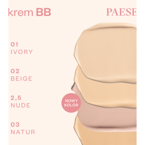 Paese Cosmetics - BB Cream with hyaluronic acid - 03W: Natural