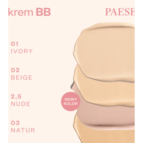 Paese Cosmetics - BB Cream with hyaluronic acid - 2,5C: Nude