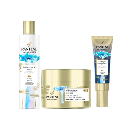Pantene - *Hydration & Shine* - Shampoo + mask + serum pack Pro-V Miracles
