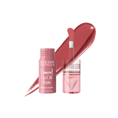 Physicians Formula - *Mineral Wear* - Lip Oil Diamond Stain - Radiant Rose