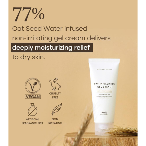 Purito - Soothing Gel Face Cream Oat-in + Panthenol