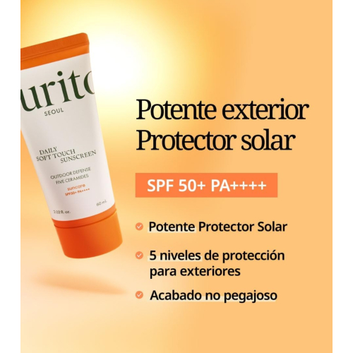 Purito - Light sun cream Daily Soft Touch SPF50+ PA++++ - Mini format