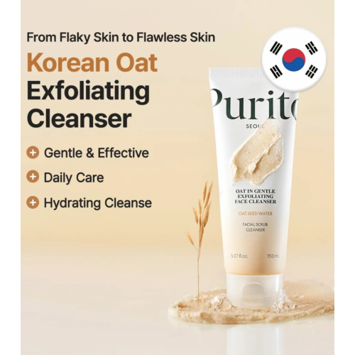 Purito - Facial Cleanser Oat In Gentle Exfoliating