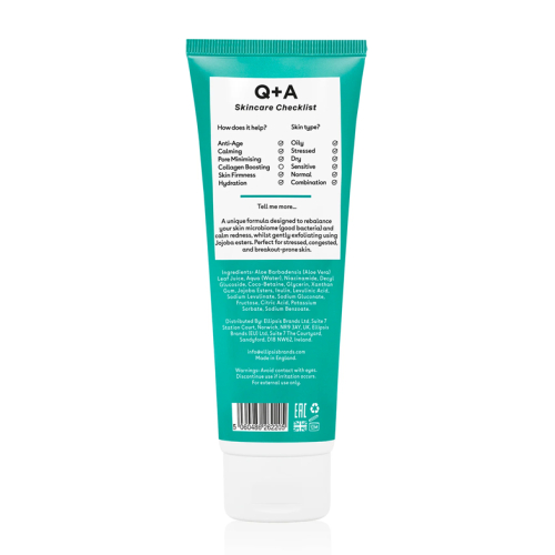 Q+A Skincare - Hydrating Facial Cleanser with Hyaluronic Acid