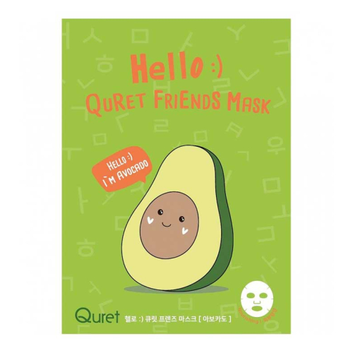 Quret - Hello Friends Mask - Avocado