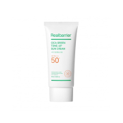 Real Barrier - Sunscreen with Centella Asiatica CICA Green Tone-Up SPF 50 PA++++ - Sensitive and reddened skin