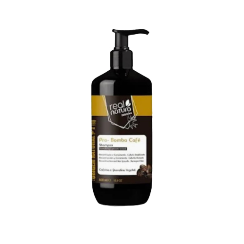 Real Natura - Coffee Bomb Pro-repair Shampoo for fine and weak hair