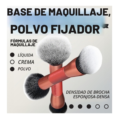 Real Techniques - Double brush for foundation Liquid & Powder - RT272