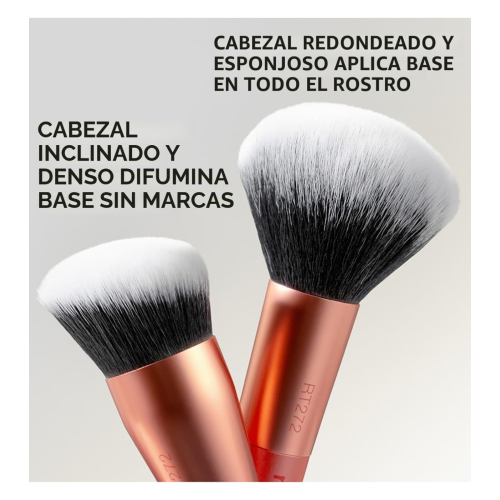 Real Techniques - Double brush for foundation Liquid & Powder - RT272