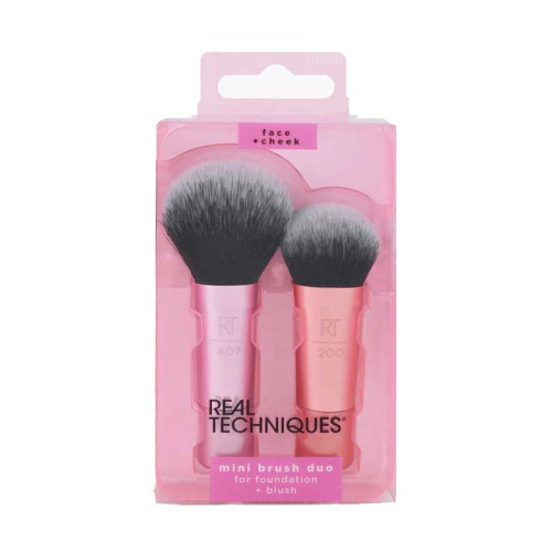 Real Techniques - Mini Foundation & Blush Brush Duo - 407 + 200