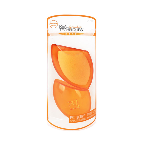 Real Techniques -  Miracle Complexion sponge + travel case  by Sam & Nic