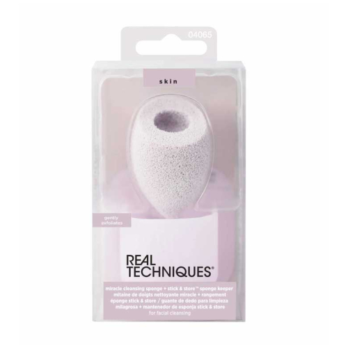 Real Techniques - Cleaning sponge + case Miracle Cleansing