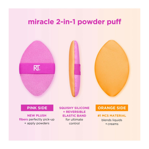 Real Techniques - Double Sided Multipurpose Puff Miracle 2-in-1 Powder Puff