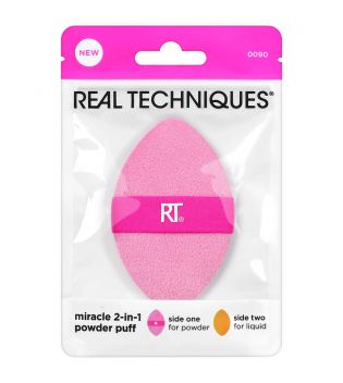 Real Techniques - Double Sided Multipurpose Puff Miracle 2-in-1 Powder Puff