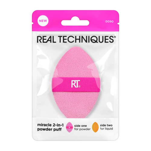 Real Techniques - Double Sided Multipurpose Puff Miracle 2-in-1 Powder Puff