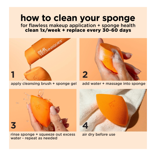 Real Techniques - Brush and Sponge Cleansing Gel Miracle Deep