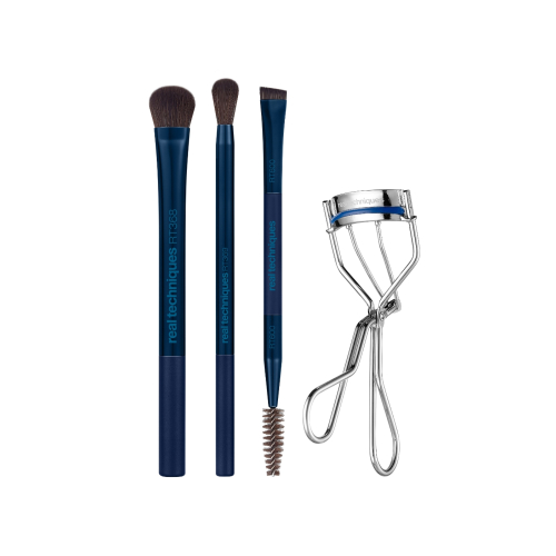 Real Techniques - *Holiday 2026* - Brush set + eyelash curler Easy on the Eyes