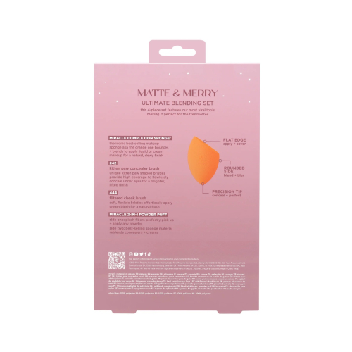 Real Techniques - *Holidays 24* - Brush + sponge set Matte & Merry