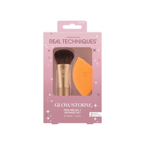 Real Techniques - *Holidays 24* - Mini brush + sponge set Glowstorm