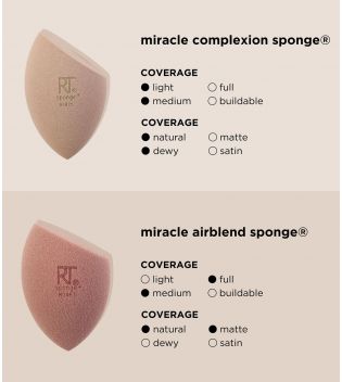 Real Techniques - *New Nudes* - Sponge set for liquids and powders Real Reveal Sponge Duo