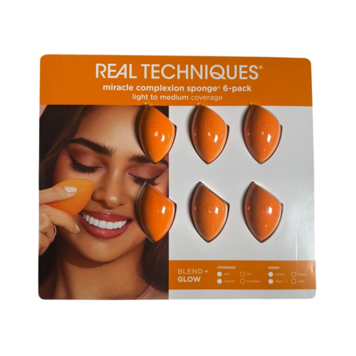 Real Techniques - Pack of 6 makeup sponges Miracle Complexion