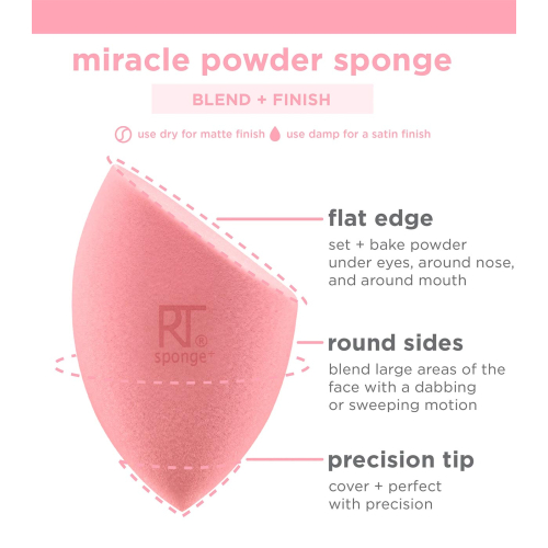 Real Techniques - Miracle Powder Makeup Sponge Pack for Powders