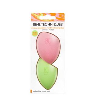 Real Techniques - Makeup Sponge Duo Miracle Complexion + Airblend