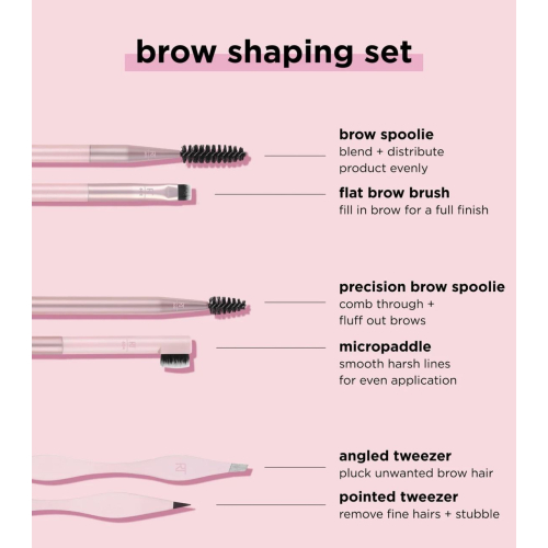 Real Techniques - Set of 3 eyebrow brushes Brow Shaping