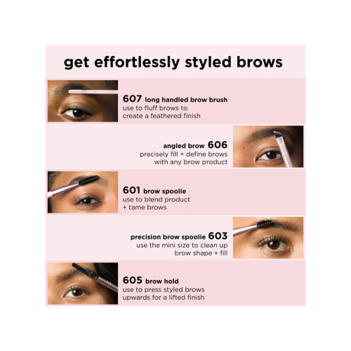 Real Techniques - Set of 3 eyebrow brushes