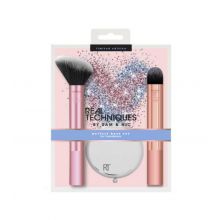 Real Techniques - Skin Perfecting Brush set + mirror