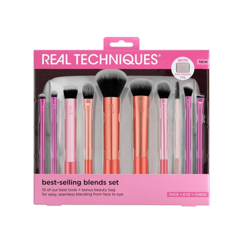 Real Techniques - Brush set + toiletry bag Best-selling Blends Set