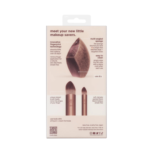 Real Techniques - Makeup Sponge Set Makeupsaver + Face Brush Duo