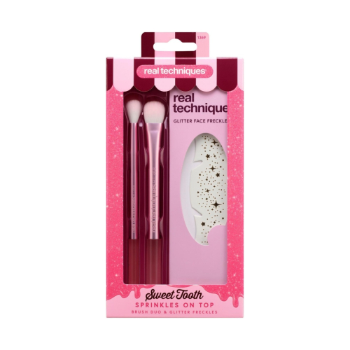 Real Techniques - *Sweet Tooth* - Brush Set + Face Stickers Sprinkles on Top