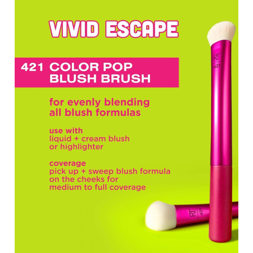 Real Techniques - *Vivid Escape* - Blush Brush Color Pop - 421