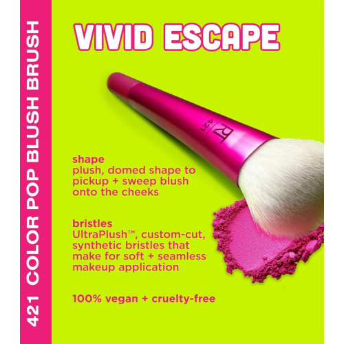 Real Techniques - *Vivid Escape* - Blush Brush Color Pop - 421
