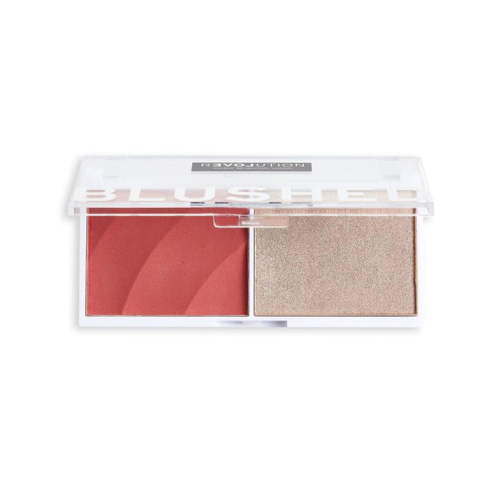 Revolution Relove - Colour Play Blushed Blush and highlighter duo - Cute