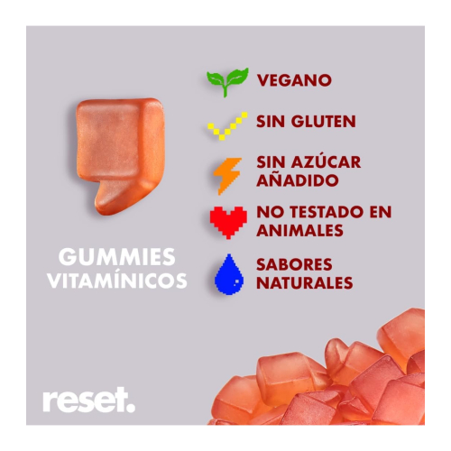 Reset - Skin Vitamins Skin Prebiotic Gummies