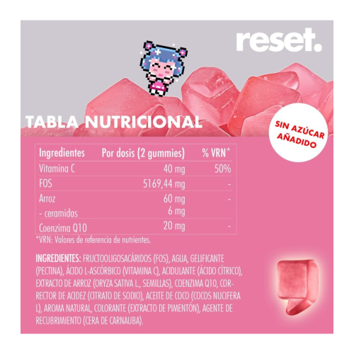 Reset - Skin Vitamins Skin Prebiotic Gummies