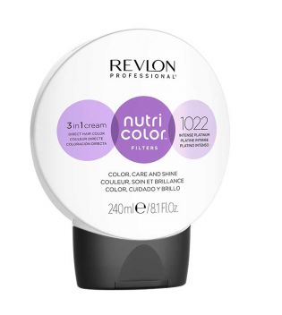 Revlon - Coloring Nutri Color Filters 3 en 1 Cream 240ml - 1022: Intense Platinum