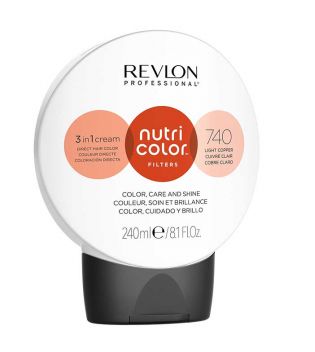 Revlon - Coloring Nutri Color Filters 3 en 1 Cream 240ml - 740: Light Copper