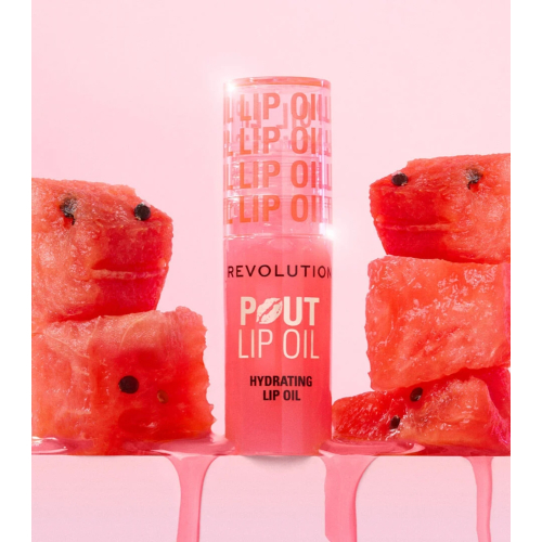 Revolution - Moisturizing Lip Oil Pout Lip - Watermelon Pink
